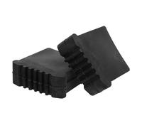 Mipcase Tapas Antideslizantes de Goma para Pies de Escalera de Tijera Protectores Cuadrados Negros 30X70 MM Juego de 2 Unidades para Escaleras Plegables y Extensibles Amortiguación y