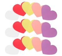 Mipcase Tarjetas de Felicitación en Forma de Corazón 40 Unidades 12X15 CM Papel Grueso Colores Mixtos Hielo Estrella para Decoración y Mensajes de San Valentín