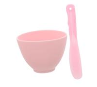 Mipcase Tazón para Facial con Paleta Accesorios para Preparar Cosméticos Bol de de Gel para Cuidado Herramientas DIY para Máscaras Faciales Tazón Rosa Paleta Grande