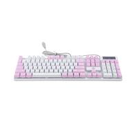 Mipcase Teclado Mecánico RGB Cable de 104 Teclas para Juego | Abs, Interfaz Usb, Alta Precisión en Pulsadores, Portátil y Ordenador, Sesiones Nocturnas y Oficina
