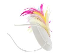 Mipcase Tocado De Fiesta Para Novia Tocado Tipo Pastillero Diadema De Flores Para Boda Fiesta De Té Accesorios Floral