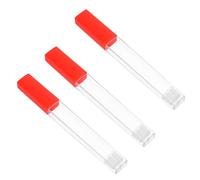 Mipcase Tubo Transparente de Plástico para Guardar y Agujas Set de 3 Unidades Tamaño Mini Portátil Caja Protectora Compacta para Almacenamiento Seguro en Casa y