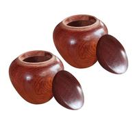 Mipcase Urnas Pequeñas para Cenizas Humanas y Mascotas, 6 Cm, Madera Fina, 2 Unidades, Urnas Portátiles para Conservación De Cenizas