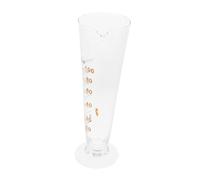 Mipcase Vaso Medidor Triangular de Vidrio Graduado para Resistente al Calor con Vertedor Herramienta de Medición Práctica para Química y Educación