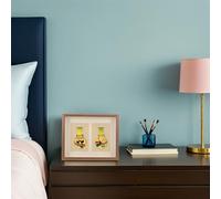 Mipcase Vitrina de Madera para Medallas 10 Pulgadas Doble Compartimento Caja de Exhibición y Almacenamiento para Medallas y Fotos Soporte de Madera para Premios y Atletismo