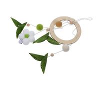 Mipcase Wind Chime Ornament de Fieltro para Cuna y Cochecito Colgante Decorativo Mano con Flores para Habitación Infantil para Bebés y Recién Nacidos