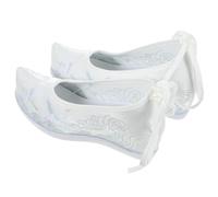 Mipcase Zapatos Hanfu Bordados De Estilo Étnico Zapatillas De Ligeras Cuña Interna para Mujer Cómodos y Elegantes para Vestir Eventos Tradicionales