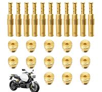 MIPIACE 24 Piezas M5 M6 Kit de Chorro Principal de Carburador 30/32/35/38/40/42/45/48/50/52/55/90/100/105/108/110/115/120/125/130/135/140/145/150 Surtidores Principales Carburador Boquilla Principal