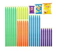 MIPIACE 30 unidades Magic Bag Sealing Sticks 5 Tamaños Sellador Sticks Cocina 9/12.5/18.5/22.5/28.5 cm Bolsas Reutilizables Bolsas Sellador Clips para Almacenar Snacks Alimentos Avena
