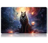 Mipikel Tapete de juego para MTG, tapete de juego con zonas, tamaño 24 x 14 pulgadas, TCG y tapete de juego de mesa para tarjetas, bolsas de almacenamiento gratis, alfombrilla de mouse (colorido 20,
