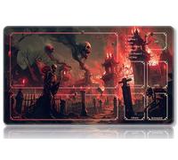 Mipikel Tapete de juego para MTG, tapete de juego con zonas, tamaño 24 x 14 pulgadas, TCG y tapete de juego de mesa para tarjetas, bolsas de almacenamiento gratis, alfombrilla de mouse (colorido 2,