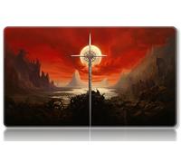 Mipikel Tapete de juego para MTG, tapete de juego con zonas, tamaño 24 x 14 pulgadas, TCG y tapete de juego de mesa para tarjetas, bolsas de almacenamiento gratis, alfombrilla de mouse (colorido 23,