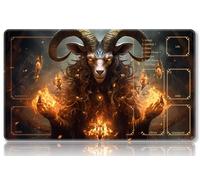 Mipikel Tapete de juego para MTG, tapete de juego con zonas, tamaño 24 x 14 pulgadas, TCG y tapete de juego de mesa para tarjetas, bolsas de almacenamiento gratis, alfombrilla de mouse (colorido 19,
