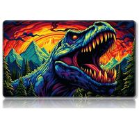 Mipikel Tapete de juego para MTG, tapete de juego con zonas, tamaño 24 x 14 pulgadas, TCG y tapete de juego de mesa para tarjetas, bolsas de almacenamiento gratis, alfombrilla de mouse (colorido 25,