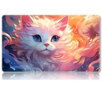 Mipikel Tapete de juego para MTG, tapete de juego con zonas, tamaño 24 x 14 pulgadas, TCG y tapete de juego de mesa para tarjetas, bolsas de almacenamiento gratis, alfombrilla de mouse (colorido 11,