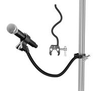 Mippko Soporte de micrófono de cuello de cisne, brazo ajustable flexible de 19.7 pulgadas, clip de micrófono de 3/8 a 16 a 5/8 pulgadas-27, compatible con Shure/Fifine / AT2020 / Pyle/Blue