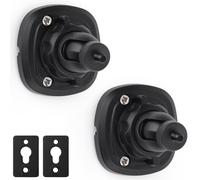 Mippko - Soporte de pared para altavoz (2 unidades, para orificios roscados de 1/4""-20, 2 adaptadores, compatible con orificios roscados de 1/4""-