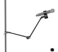 Mippko Soporte para micrófono, 21.5 pulgadas de largo, flexible, ajustable, brazo mágico, súper abrazadera de cangrejo, clip de micrófono de 3/20.3 cm-16 a 5/20.3 cm-27, compatible con Shure/Fifine