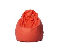 MiPuf - Puff Pera XL Coral | Puff con Relleno Incluido EPS de Alta Recuperación | Fabricado en España con Tejido Polipiel Alta Resistencia | Puf Gran Comodidad Doble Costura y Doble Cremallera