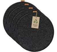 MIQIO Set de 4 Cojines Darkgrey Redondos