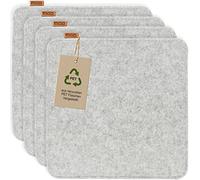 Miqio Set de 4 Cojines Rectangulares Gris Claro