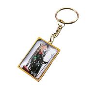 MIQNEEIDEIP Llavero de cristal de acero inoxidable Ghost Bc 2026 con diseño de fantasma.b.c, anillo colgante para papá emérito, sin nombre, bolsa de coche, joyería, accesorios de lujo, el mejor regalo