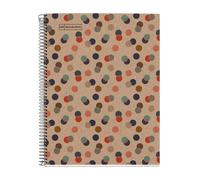 Miquelrius - 100% Recycled Notebook, 1 Colour Strip, A4, 80 Horizontal Ruled She