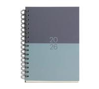 Miquelrius - Agenda 16 Meses 25-26, Planificador Semanal: Septiembre 2025 a Diciembre 2026, Tamaño 155 x 213 mm, Semana Vista, Espiral Metálico, Cubierta de Cartón Forrado, Español-Inglés-Portugués