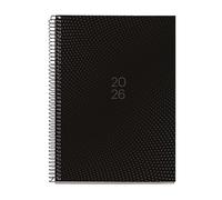 Miquelrius - Agenda 18 Meses 25-26, Planificador Semanal: de Julio 2025 a Diciembre 2026, Tamaño 155 x 213 mm, Semana Vista, Espiral Metálico, Cubierta de Cartón Forrado, Español-Inglés-Portugués