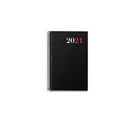 Miquelrius - Agenda 2021 City, Español, Día Página, Tamaño 117 x 182 mm, Papel 70 g, Cubierta Polipropileno Opaco, color Negro