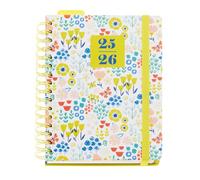 Miquelrius - Agenda Escolar 25-26, Septiembre 2025 a Agosto 2026, Tamaño 170 x 218 mm, Semana Vista, Encuadernación Wire-O, Cierre con Goma, Multilingüe, Pegatinas, Diseño exclusivo de Anne Lehman