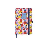 Miquelrius - Agenda 2026 día por página, Formato pequeño (90 x 140 mm), Planificación diaria, Cubierta rígida cartón, Encuadernada, Cierre goma elástica, Papel 80 g/m², Español-EN-PT, Houses