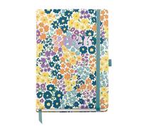 Miquelrius - Agenda 2026 día por página, Similar A5+ (155 x 213 mm), Planificación diaria, Cubierta rígida cartón, Espiral, Cierre goma elástica, Papel 80 g/m², ES-EN-PT, Flowers