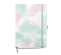 Miquelrius - Agenda 2026 día por página, Similar A5+ (155 x 213 mm), Planificación diaria, Cubierta rígida cartón, Encuadernada, Cierre goma elástica, Papel 80 g/m², Español-EN-PT, Gradient