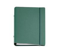 Miquelrius - Agenda 2026 semana vista con anillas recargable, Planificación semanal, Similar A6+ (117 x 182 mm), Cubierta poliuretano rígido, Papel 80 g/m², Español-EN-PT, Verde