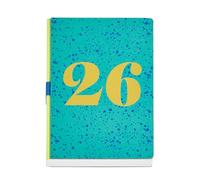 Miquelrius - Agenda 2026 semana vista, Similar A5+ (155 x 213 mm), Planificación semanal, Cubierta kraft natural con serigrafía, Encuadernación artesanal, Papel marfil 100 g/m², Español-EN-PT, Splash