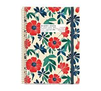 Miquelrius - Agenda 2026 semana vista, Similar A5+ (155 x 213 mm), Planificación semanal, Cubierta rígida cartón, Espiral, Cierre goma elástica, Papel 80 g/m², Español-EN-PT, Anémona