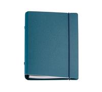 Miquelrius - Agenda 2027 Recargable de 6 Anillas A6+, 16 Meses, Azul | Semana Vista, Poliuretano Rígido, 4 Separadores, Fundas para Tarjetas, Papel 80 g/m², Catalán, Inglés y Portugués