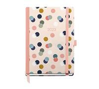 Miquelrius - Agenda anual 2023 - Día Página - Tamaño Journal 122 x 168 mm - Cubierta rígida - Encuadernación cosida - Catalán, Inglés y Portugués - Confeti