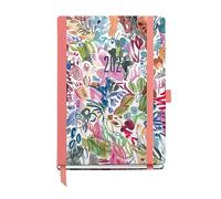 Miquelrius - Agenda Anual 2024, Día Página, Tamaño Journal 122 x 168 mm, Cubierta rígida, Encuadernación cosida, Cierre con goma, Español, Inglés y Portugués, Acuarela con stamping azul