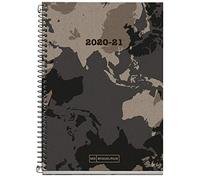 Miquelrius - Agenda Escolar 100% Reciclada Activa de Espiral, 117 x 174 mm, Día Página 2020-2021, Ecoworld Craft Catalán