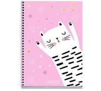 Miquelrius - Agenda Escolar 2021-2022, Tamaño Plus 15 x 21.3 cm, Semana Vista, Junior Miau, Idioma Catalán