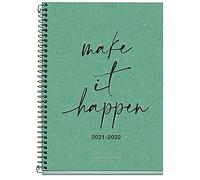 Miquelrius - Agenda Escolar 2021-2022, Tamaño Unico, Activa 11.7 x 17.4 cm, Semana Vista, Recycled Azul, Idioma Español