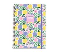 Miquelrius - Agenda Escolar 25-26, Planificador 10 Meses: Septiembre 2025 a Junio 2026, Tamaño 154 x 215 mm, Semana Vista, Espiral Metálico, Cubierta Cartón Forrado, Cierre con Goma, Español-Inglés