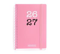 Miquelrius - Agenda Escolar 2026 2027 Semana Vista A6+, Rosa