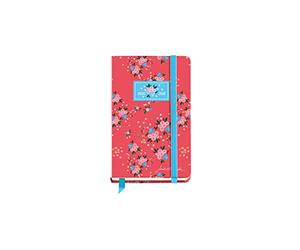 Miquelrius - Agenda Escolar Jordi Lavanda Flowery Curso Lectivo 2020-2021, Español, Semana Vista, Tamaño 117 x 182 mm, Papel 80 g, Cierre de Goma Elástica y Lomo Cosido, color Rojo