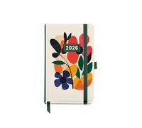 Miquelrius - Agenda semana vista 2026, Formato pequeño (90 x 140 mm), Planificación semanal, Cubierta rígida cartón, Espiral, Cierre goma elástica, Papel 80 g/m², ES-EN-PT, Mini garden