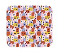 Miquelrius - Alfombrilla ratón Antideslizante, Accesorio Escritorio Escolar u Oficina tamaño 200 x 200 mm, Material poliéster, Alfombrilla cuadradada con Base de Goma, Mousepad Village