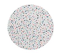 Miquelrius - Alfombrilla ratón Redonda Decorativa Confeti | Superficie Suave y precisa | Base Antideslizante ergonómica | Ø200 mm | Diseño Colorido para Escritorio, Oficina y hogar