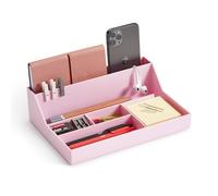 Miquelrius - Bandeja Organizadora Sobremesa , Organizador de Escritorio , Tamaño 250 x 175 x 72 mm , Color Rosa